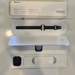 Apple Watch Series 8, Cellular, 45mm M/L, Midnight Aluminum Band, Original Boxes